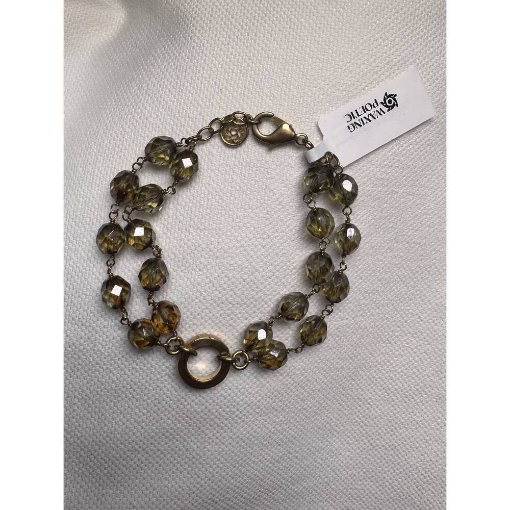 NEW WAXING POETIC allure ensemble bracelet in peridot green